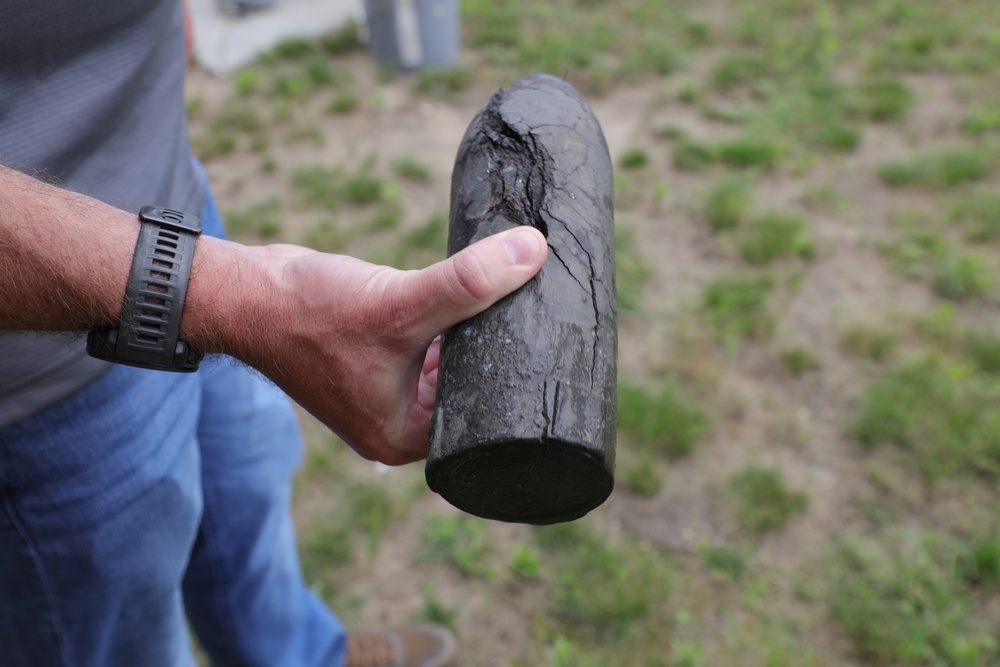 Civil War-era-style artillery shell at Fort McCoy