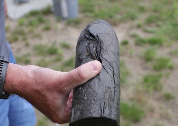 Civil War-era-style artillery shell at Fort McCoy
