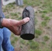 Civil War-era-style artillery shell at Fort McCoy