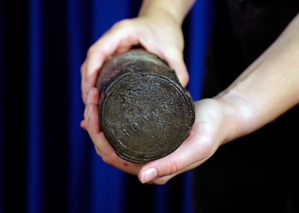 Civil War-era-style artillery shell at Fort McCoy