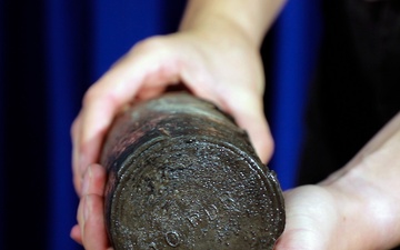 Civil War-era-style artillery shell at Fort McCoy