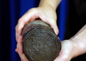 Civil War-era-style artillery shell at Fort McCoy
