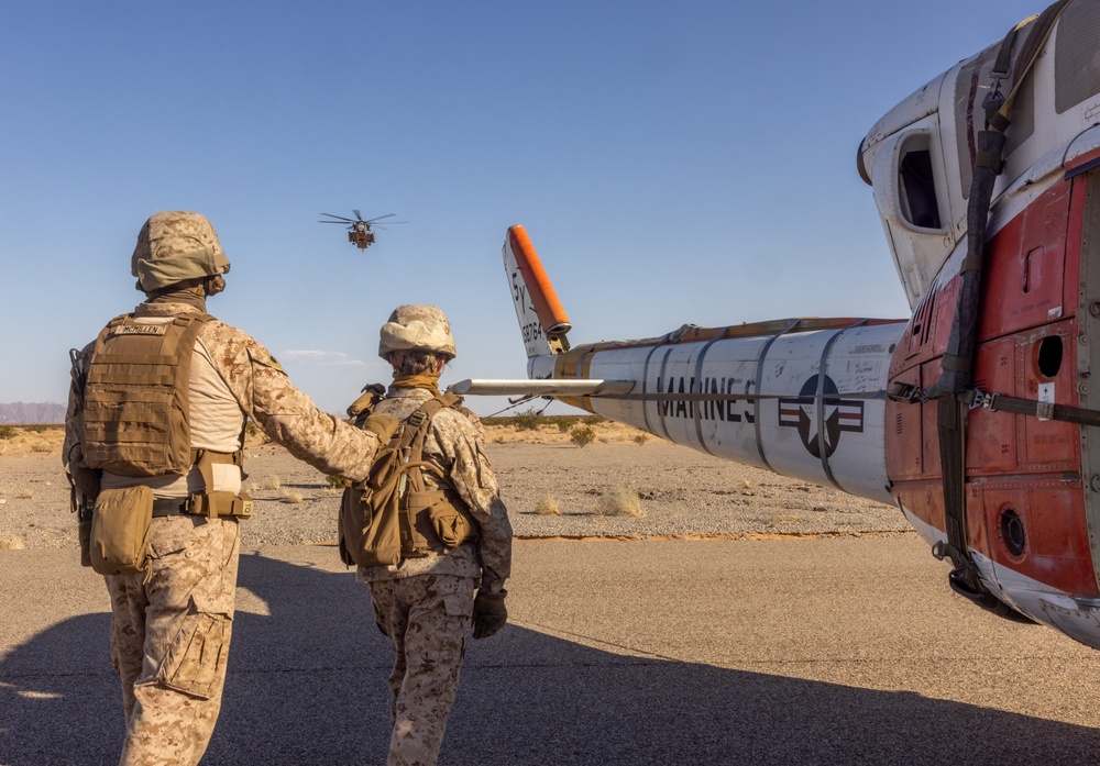 Brig Gen. Hennigan Visits Marines with 8th Engineer Support Battalion during Weapons and Tactics Instructor course 1-25