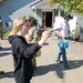 Screaming Eagles Soldiers assist volunteers at a church