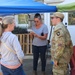 Screaming Eagles Soldiers assist volunteers at a church