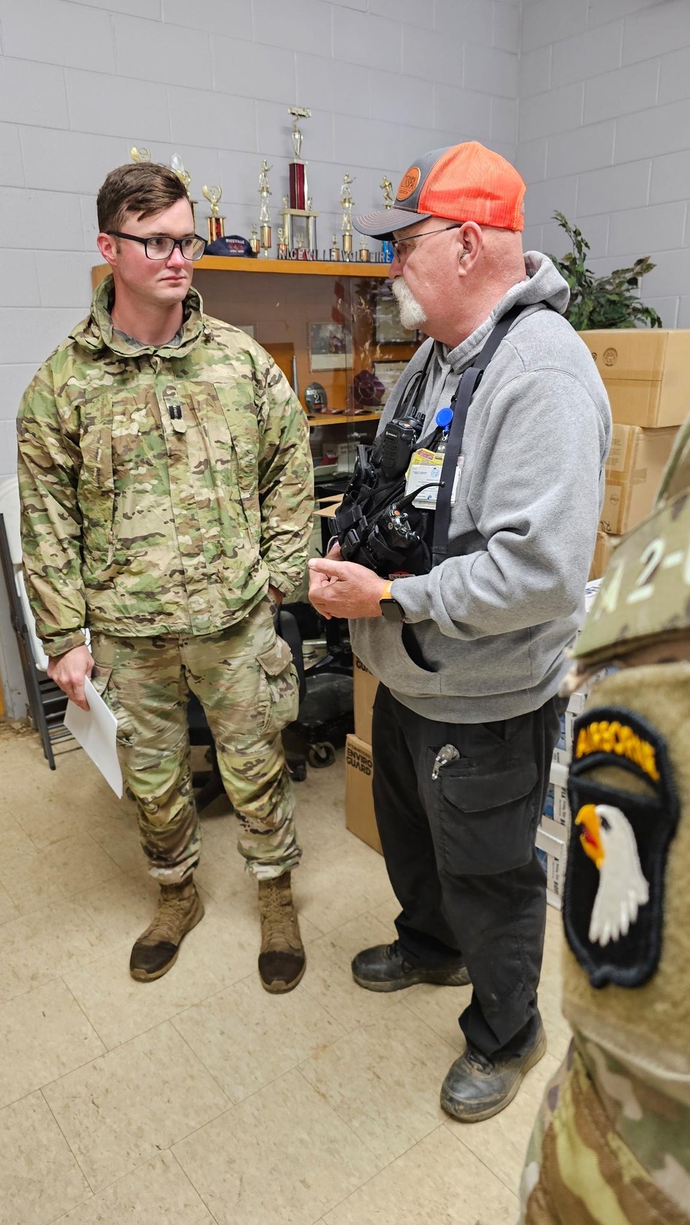 2nd Battalion. 502nd Infantry Regiment Coordinate Relief Efforts