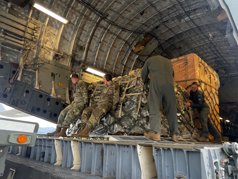 732nd Air Mobility Squadron aids in launching aircraft in support of JPMRC