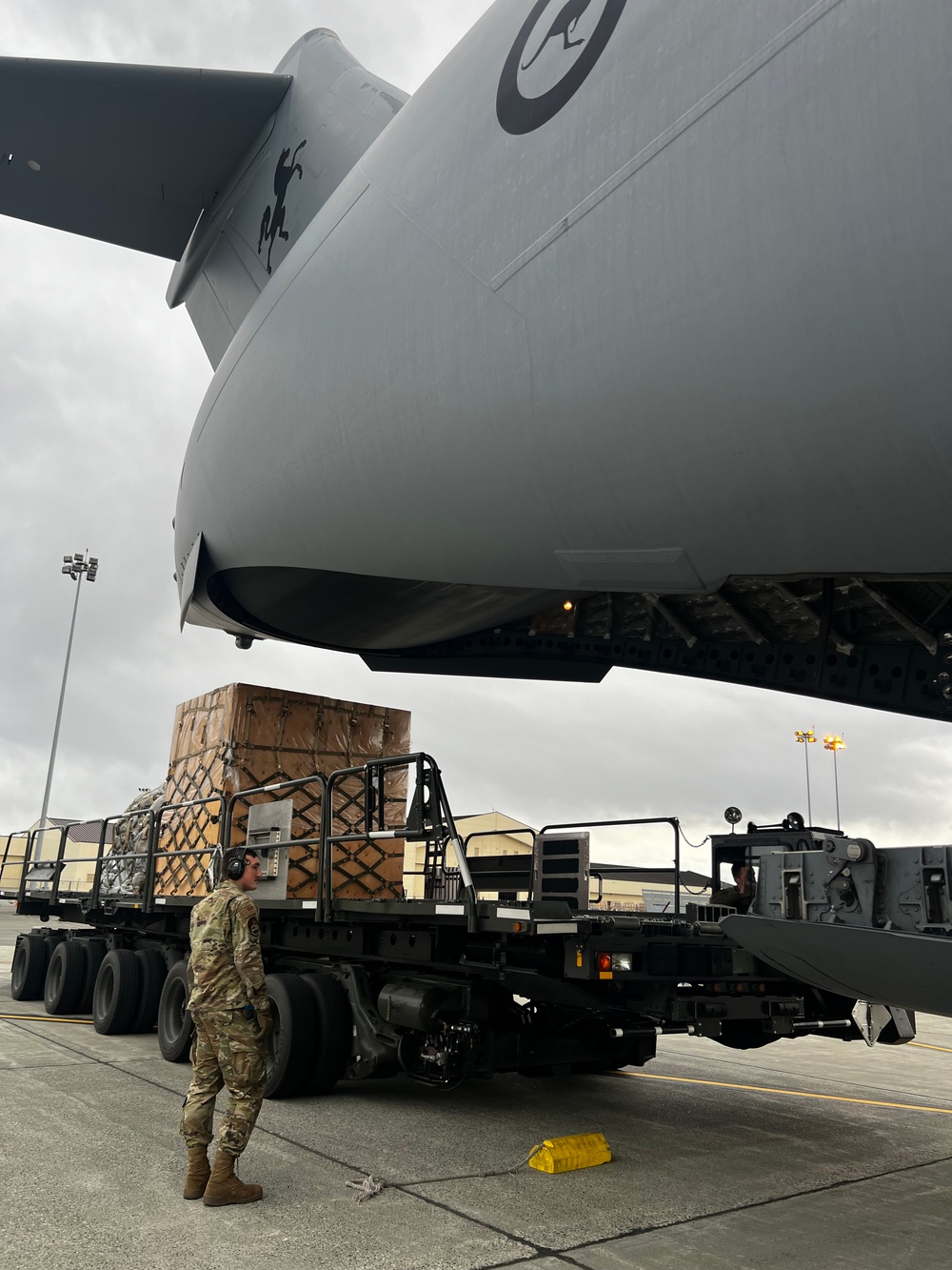 732nd Air Mobility Squadron aids in launching aircraft in support of JPMRC