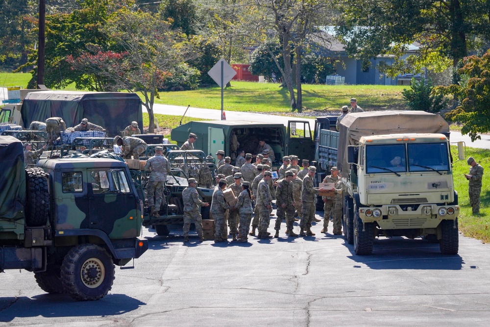 Food and Water Distribution for Hurricane Helene Survivors