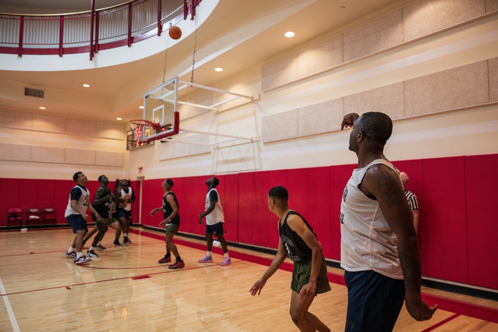 Somerset Sailors participate in basketball tournament during SF Fleet Week