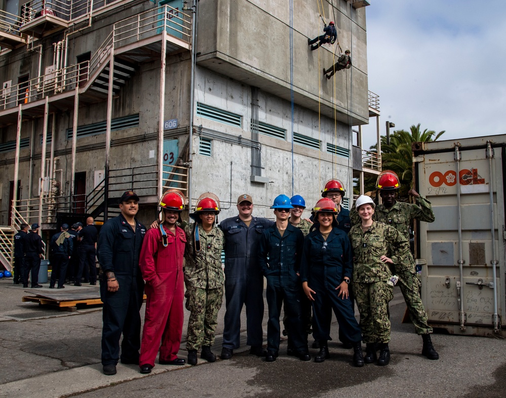 U.S. Navy Sailors and Marines participate in Search and Rescue Training with local San Francisco Fire Department Search and Rescue Team