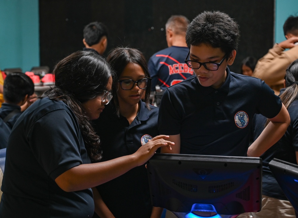 Astumbo Middle School visits Andersen AFB