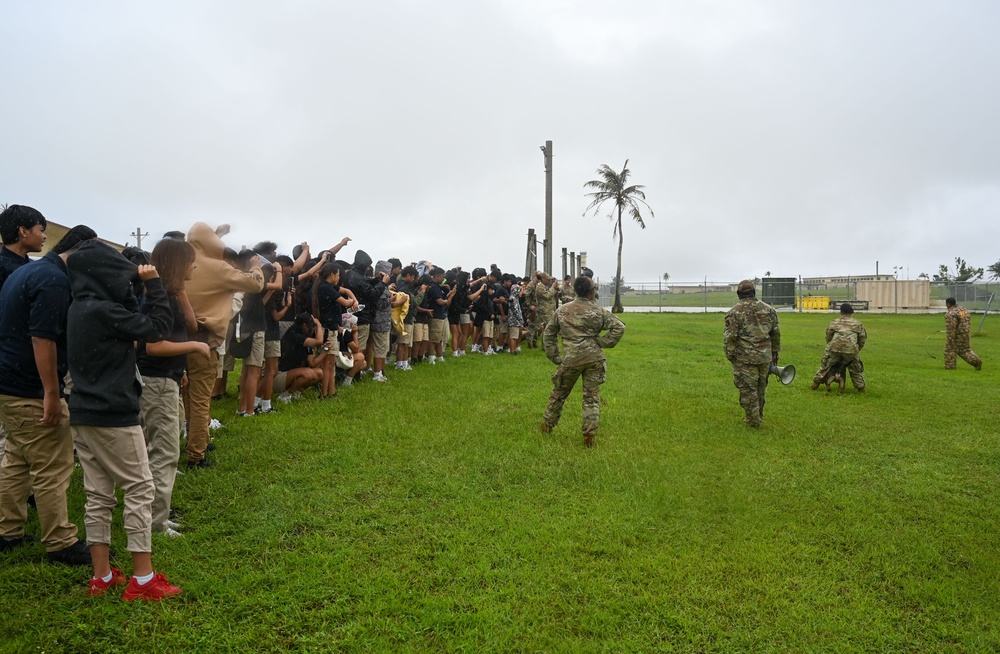 Astumbo Middle School visits Andersen AFB