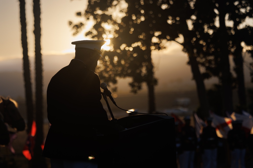 Camp Pendleton Hosts the 82nd Annual Evening Colors Ceremony