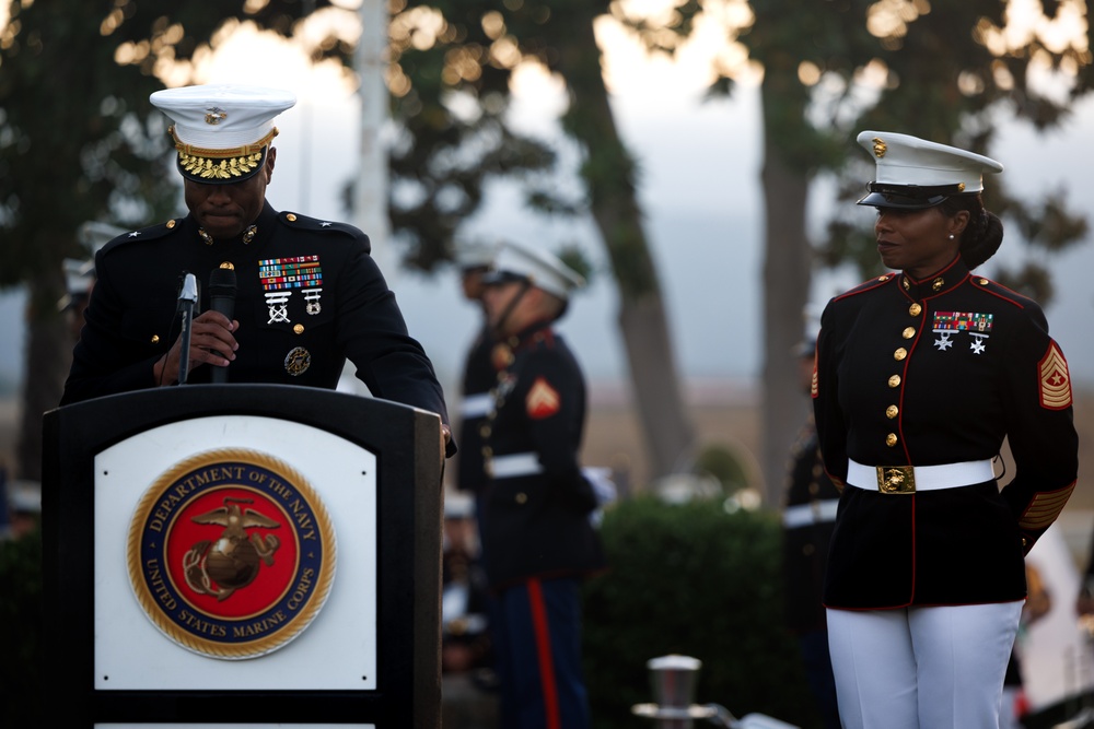 Camp Pendleton Hosts the 82nd Annual Evening Colors Ceremony