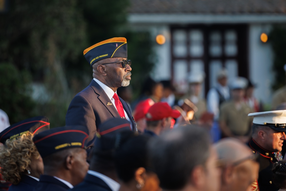 Camp Pendleton Hosts the 82nd Annual Evening Colors Ceremony