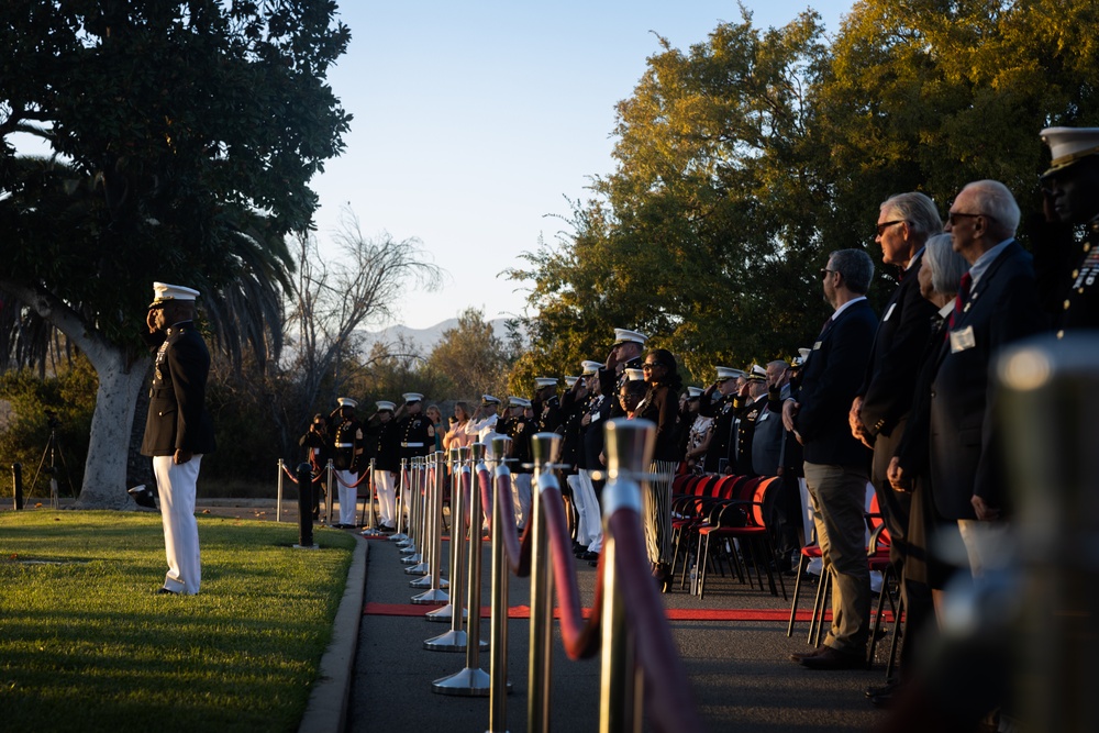 Camp Pendleton Hosts the 82nd Annual Evening Colors Ceremony