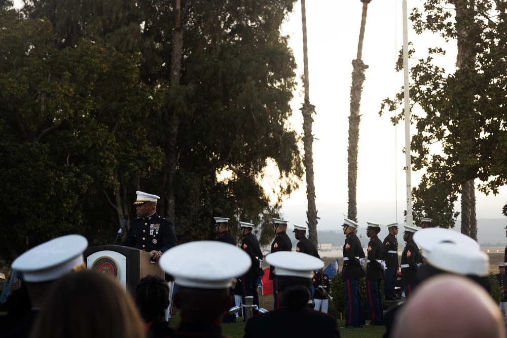 Camp Pendleton Hosts the 82nd Annual Evening Colors Ceremony