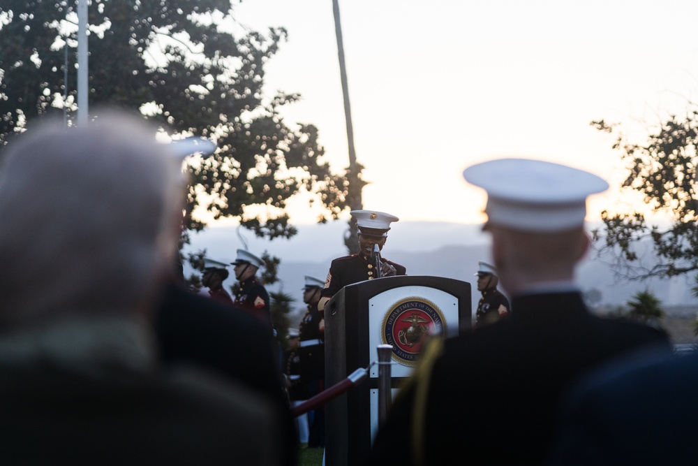 Camp Pendleton Hosts the 82nd Annual Evening Colors Ceremony