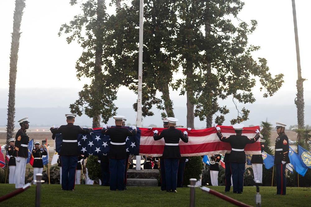 Camp Pendleton Hosts the 82nd Annual Evening Colors Ceremony