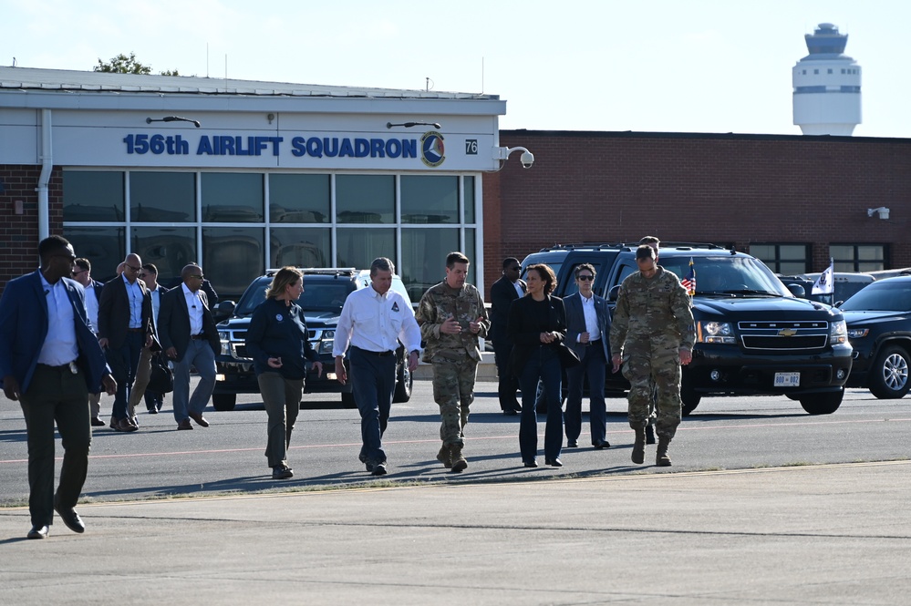 VP Harris Visits North Carolina, Meets with Local Officials on Helene Relief