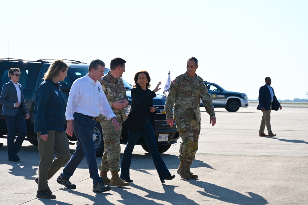 VP Harris Visits North Carolina, Meets with Local Officials on Helene Relief