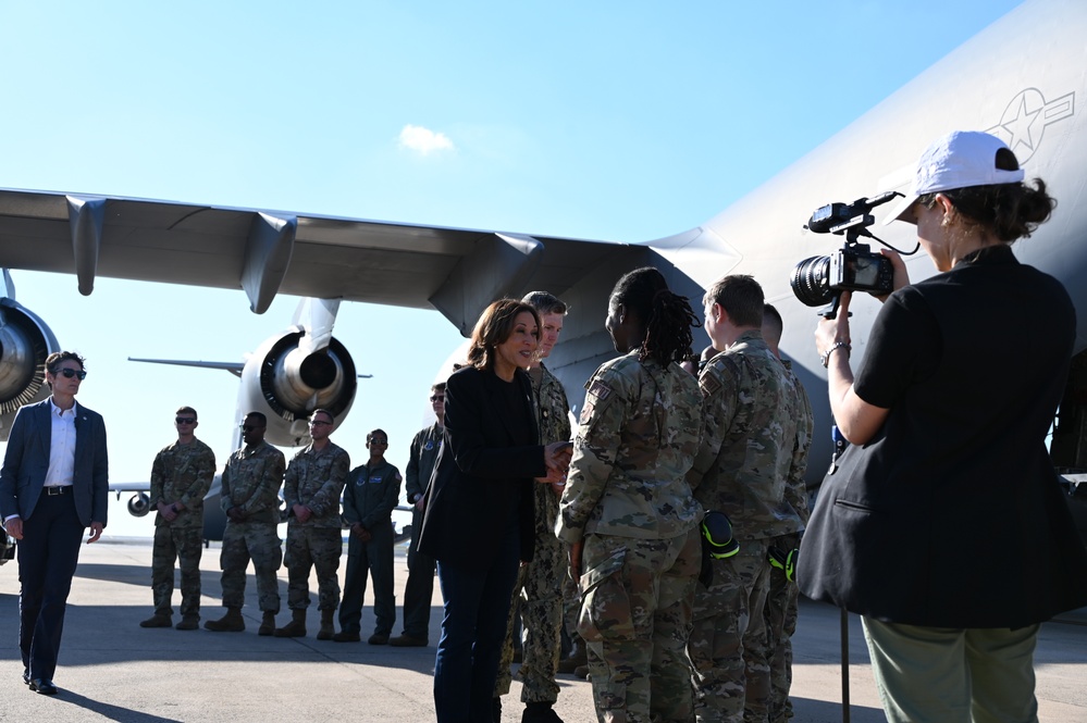 VP Harris Visits North Carolina, Meets with Local Officials on Helene Relief