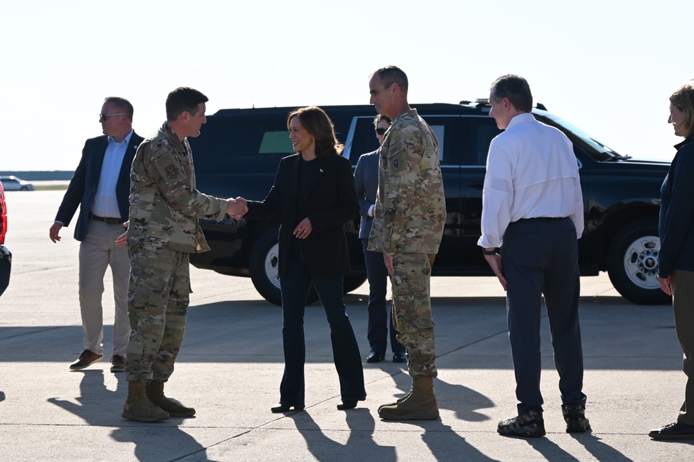 VP Harris Visits North Carolina, Meets with Local Officials on Helene Relief