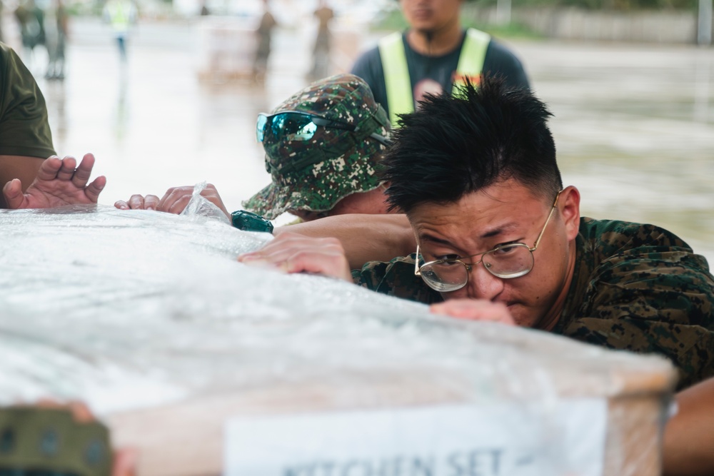 Philippine, US Marines Continue Typhoon Relief Efforts at Laoag International Airport