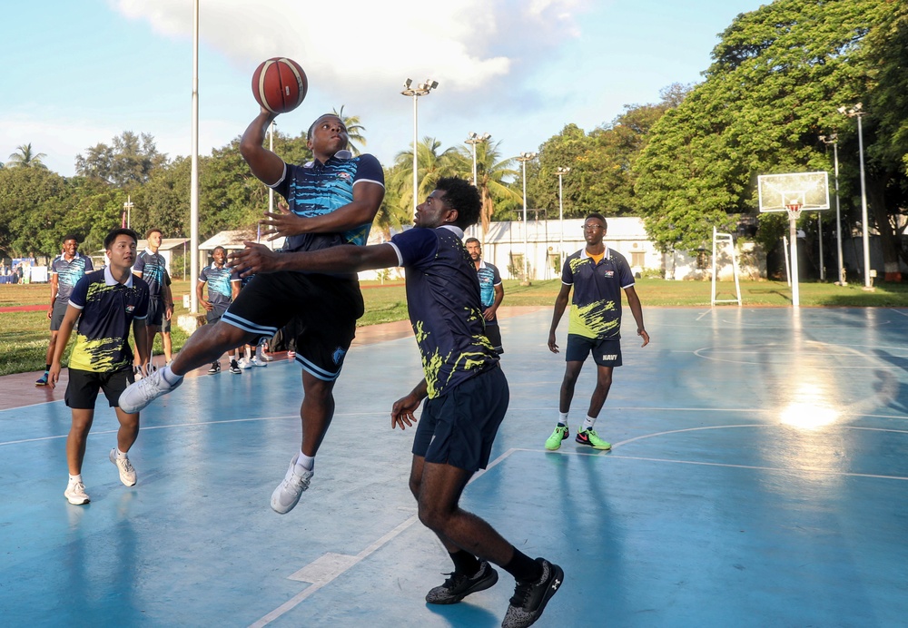 Indian, Australian, Japanese and U.S. Forces Participate in Exercise Malabar 2024 Sports Day