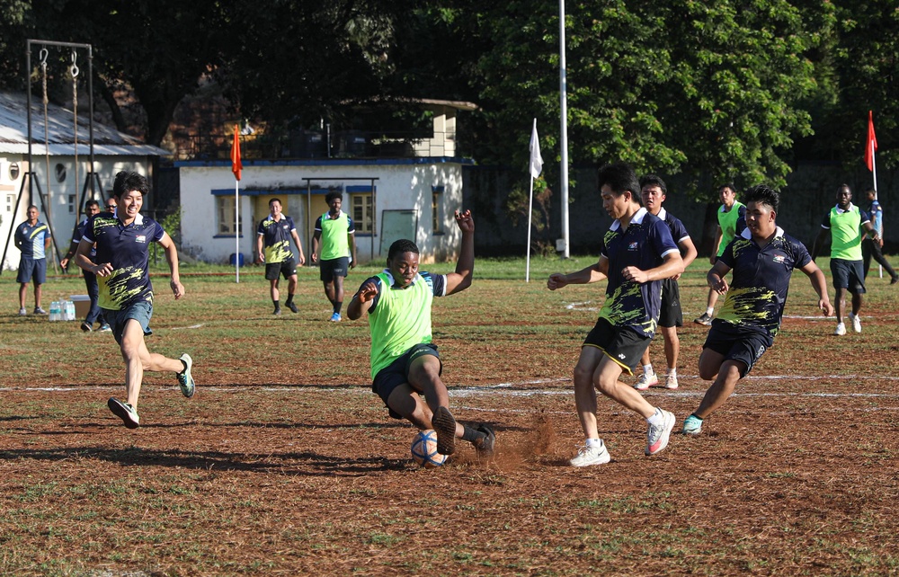 Indian, Australian, Japanese and U.S. Forces Participate in Exercise Malabar 2024 Sports Day