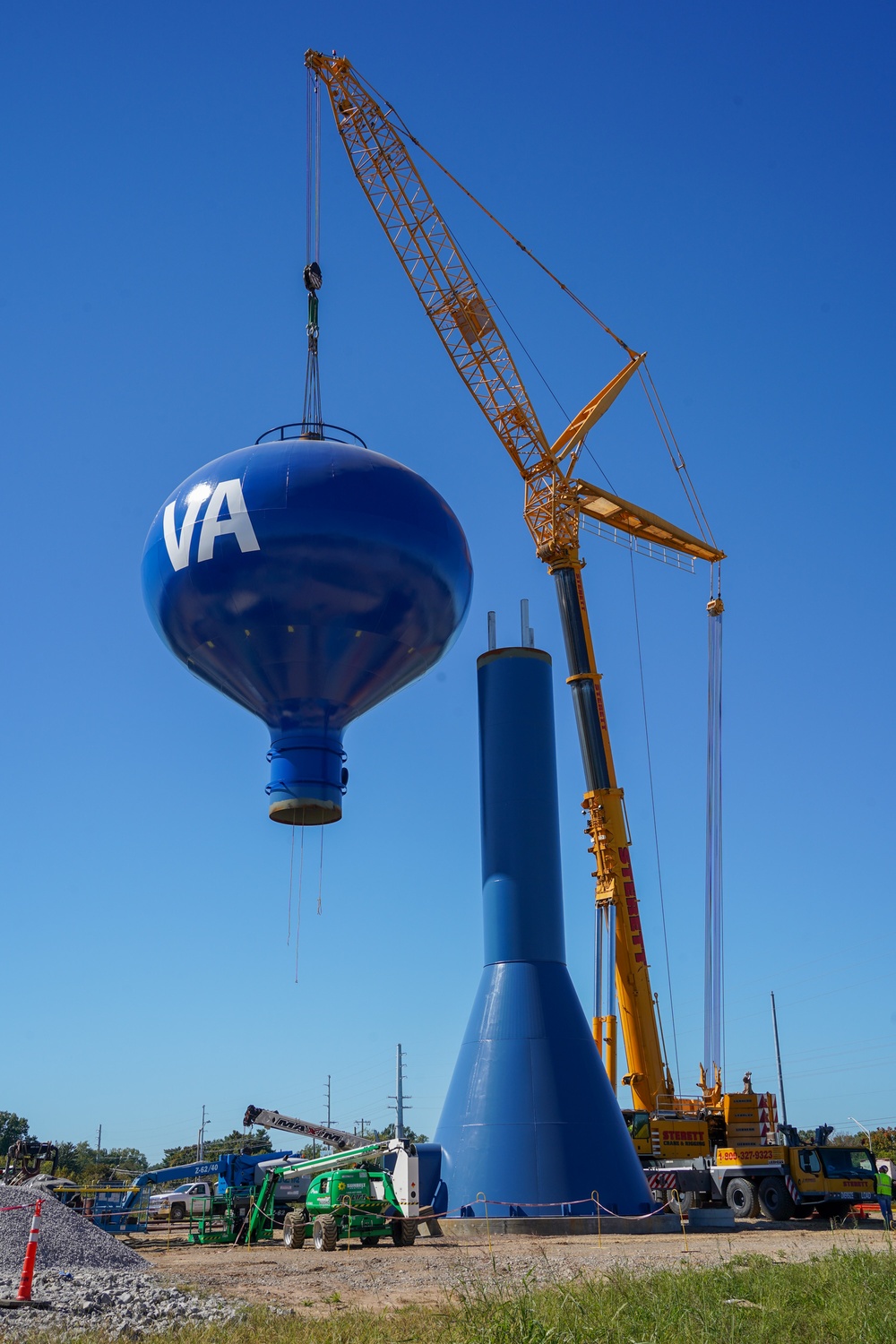 Construction continues at the Louisville VA Medical Center Oct. 8, 2024