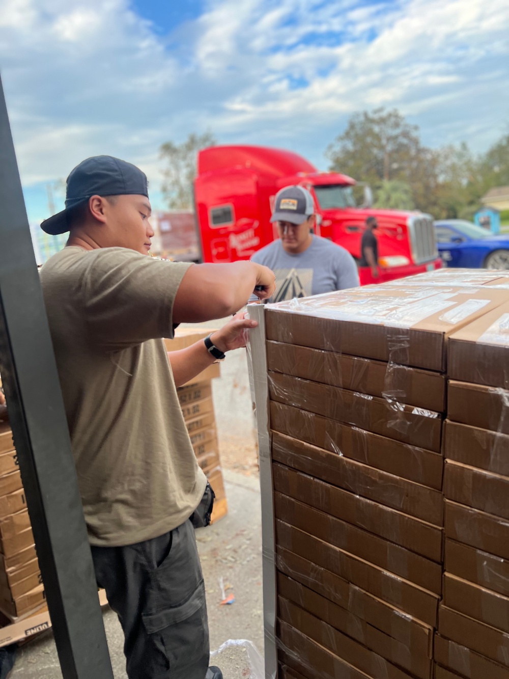 93d AGOW Airmen volunteer during hurricane recovery efforts