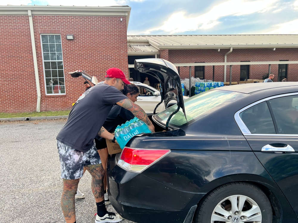 93d AGOW Airmen volunteer during hurricane recovery efforts