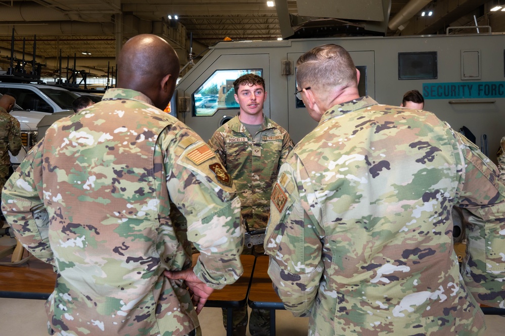 CMSgt Chadick tours the 91 Missile Wing