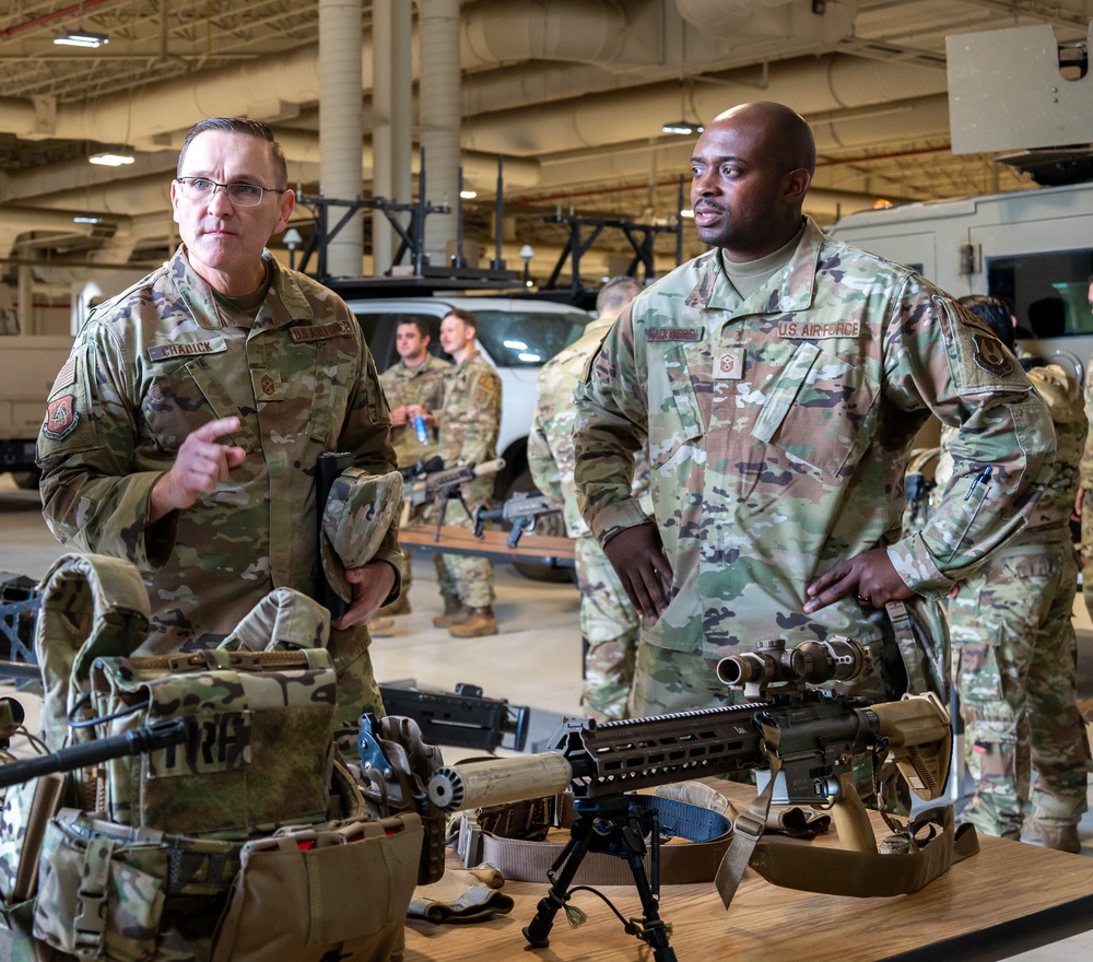 CMSgt Chadick tours the 91 Missile Wing