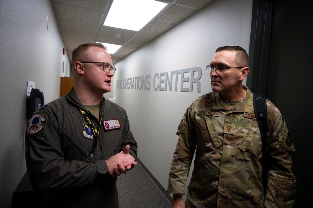 CMSgt Chadick tours the 91 Missile Wing