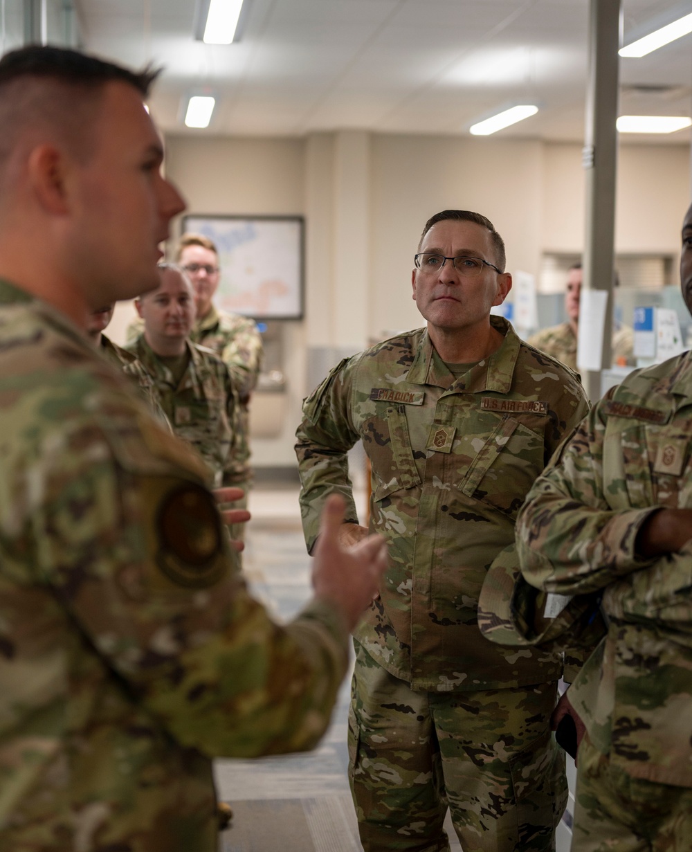 CMSgt Chadick tours the 91 Missile Wing