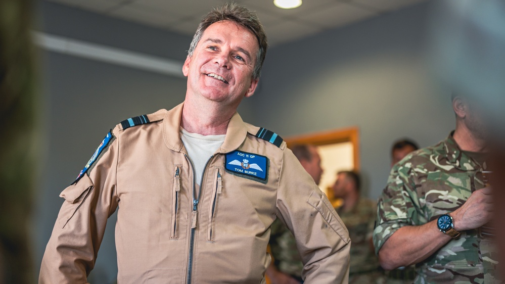 RAF Air Vice-Marshal Tom Burke visits 83rd EAG