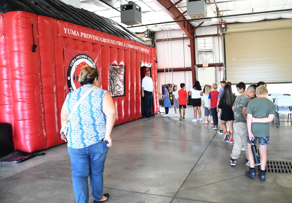 YPG Fire Department uses fun tools to teach about fire safety