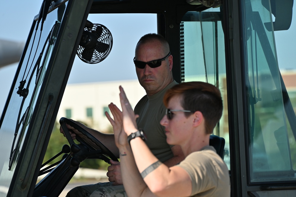 Airmen Load C-17 With Supplies for Helene Relief Efforts