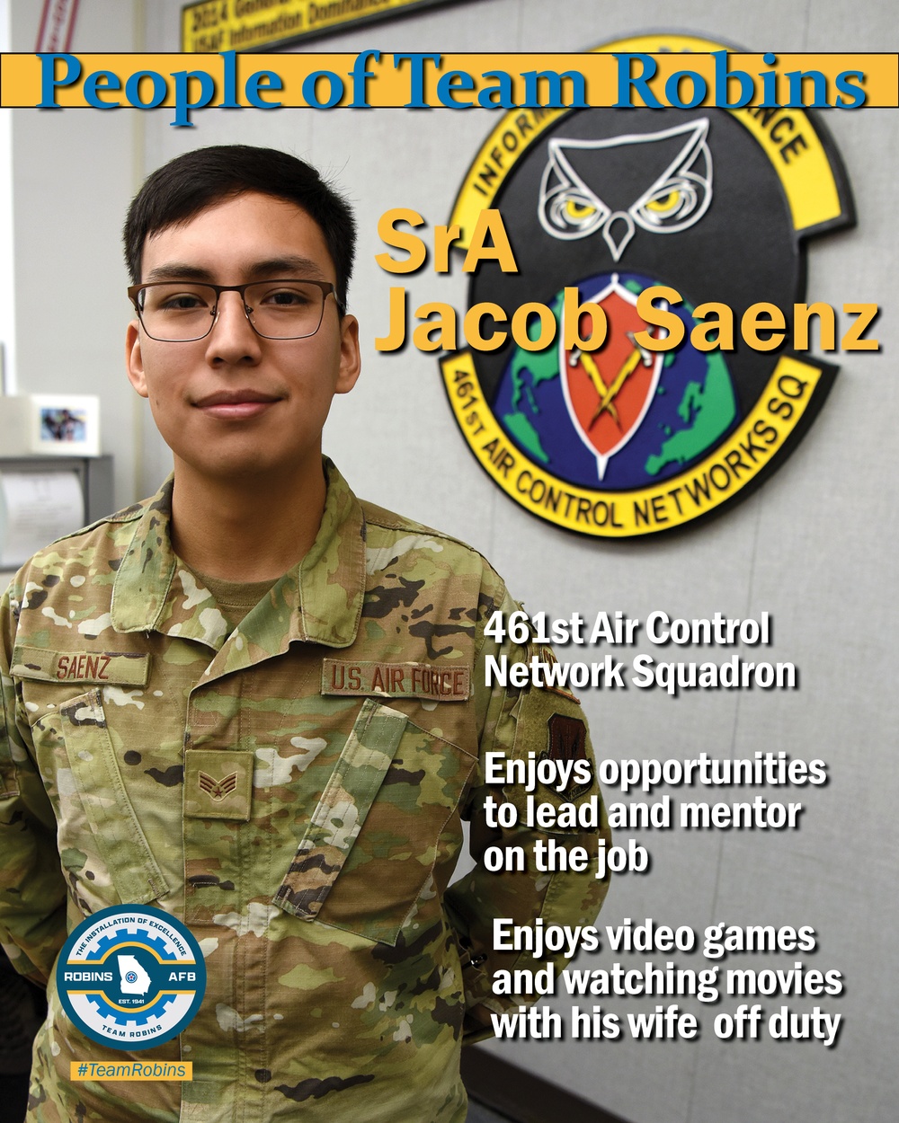 People of Team Robins: Jacob Saenz