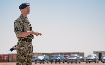 RAF 83rd Expeditionary Air Group holds transition of authority parade