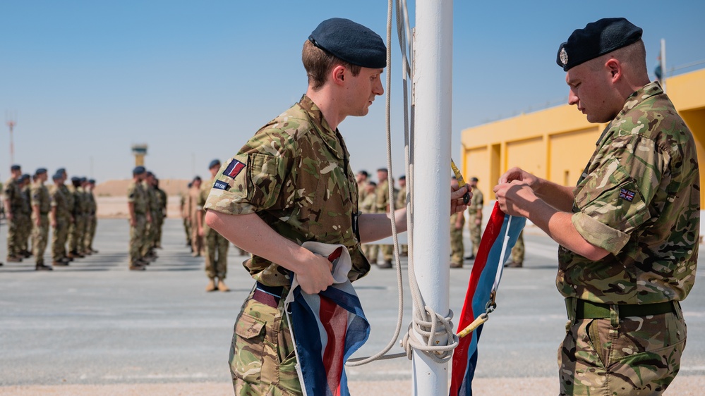 RAF 83rd Expeditionary Air Group holds transition of authority parade