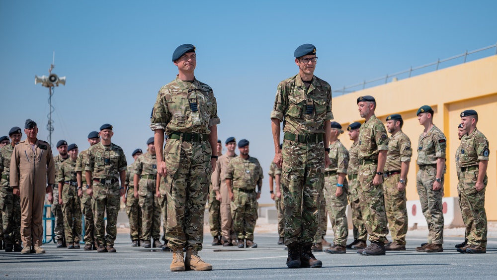 RAF 83rd Expeditionary Air Group holds transition of authority parade