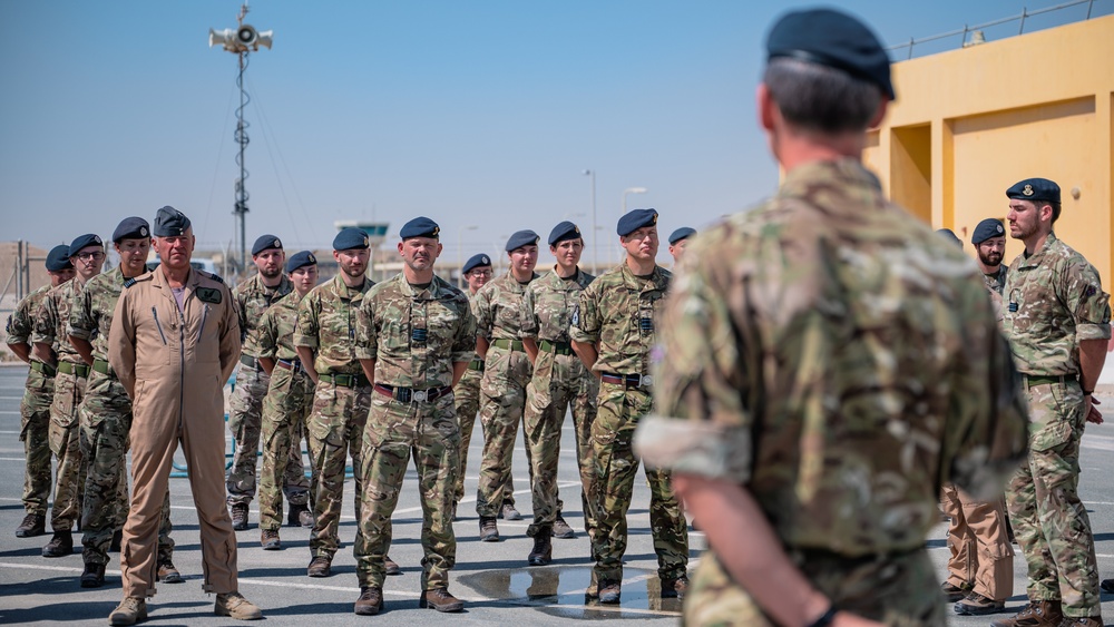 RAF 83rd Expeditionary Air Group holds transition of authority parade