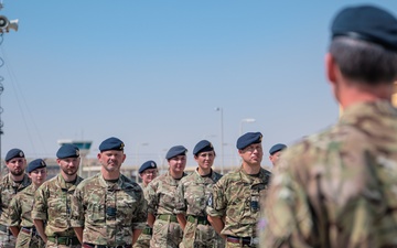 RAF 83rd Expeditionary Air Group holds transition of authority parade