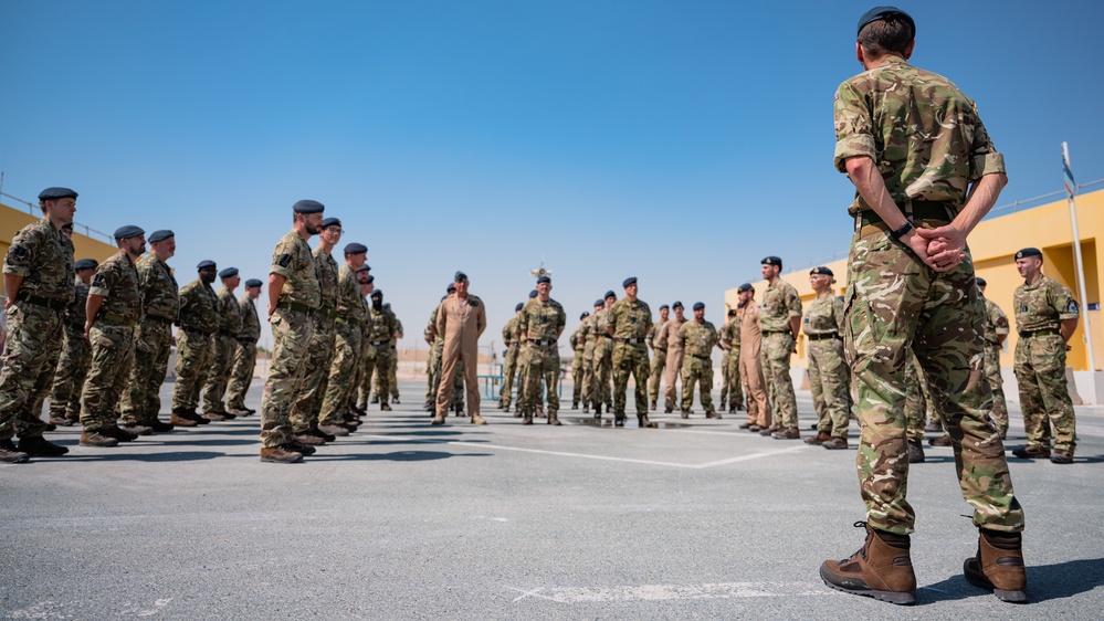 RAF 83rd Expeditionary Air Group holds transition of authority parade