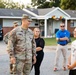 Fort Novosel walking town hall becomes birthday party