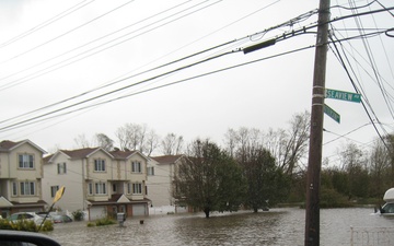 Hurricane Sandy damage on Staten Island, NY